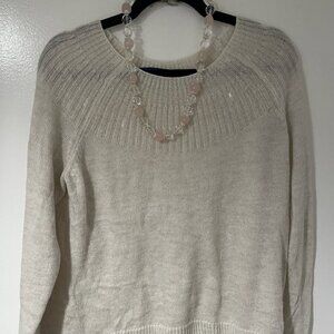 White Long Sleeves with Reflective and Sparkle